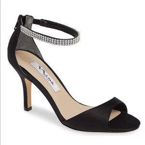 Suede stiletto with crystals.Very Pretty!!#NWOT